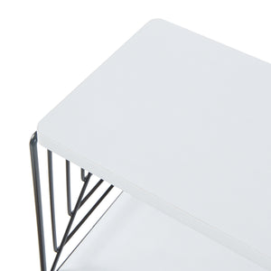 Étagère murale Moss 39 x 18 x 23 cm noir blanc [en.casa]