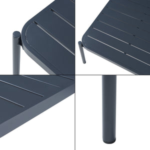 Ensemble de meubles de jardin 3 pièces Accettura gris casa.pro