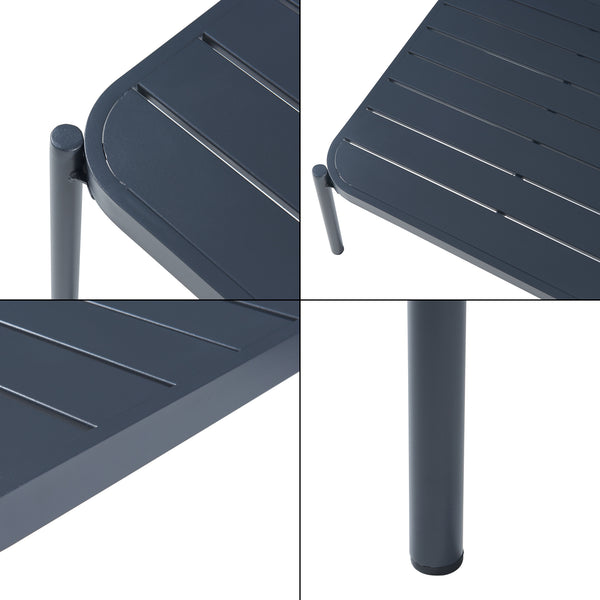 Ensemble de meubles de jardin 3 pièces Accettura gris casa.pro