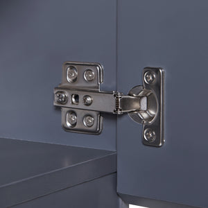 Armoire murale de salle de bain Overath 60 x 30 x 30 cm gris [en.casa]