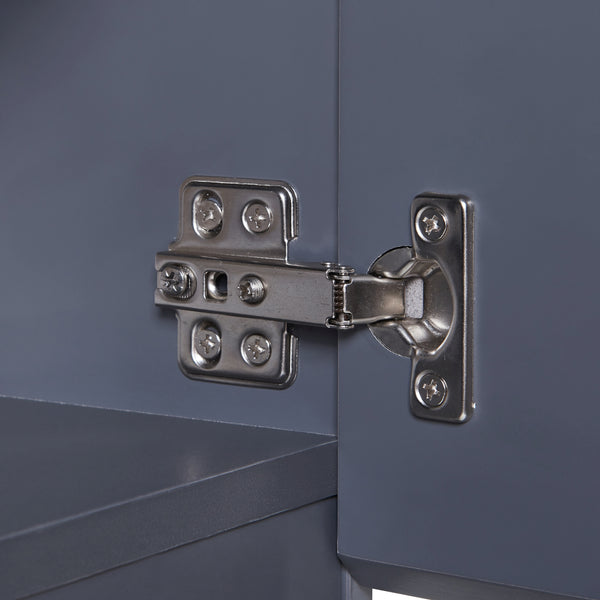 Armoire murale de salle de bain Overath 60 x 30 x 30 cm gris [en.casa]
