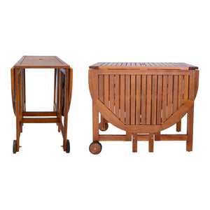 Ensemble de meubles de jardin 7 pièces Acerenza bois d'acacia naturel Certifié FSC® [en.casa]