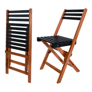 Tuinset Altamura 5-delig tuintafel met 4 tuinstoelen houtkleurig en grijs FSC®-gecertificeerd [en.casa]