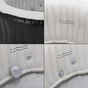 Spa gonflable Carbone pour 3 personnes noir blanc pro.tec