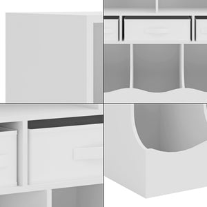 Bibliothèque pour enfants Vastesa 75 x 80 x 40 cm blanc [en.casa]