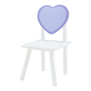 Ensemble de table et 2 chaises pour enfants Siljan blanc violet [en.casa]