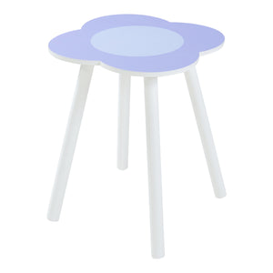 Ensemble de table et 2 chaises pour enfants Simrishamn blanc violet [en.casa]
