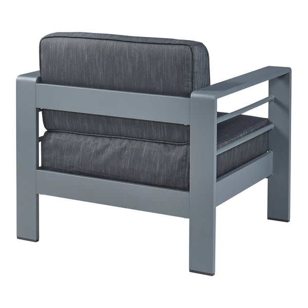 Tuinset Avise 3-delig tuintafel met 2 fauteuils antraciet en donkergrijs casa.pro
