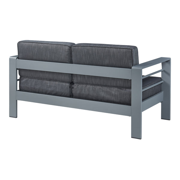 Tuinset Avise 2-delig tuintafel met tuinbank antraciet en donkergrijs casa.pro