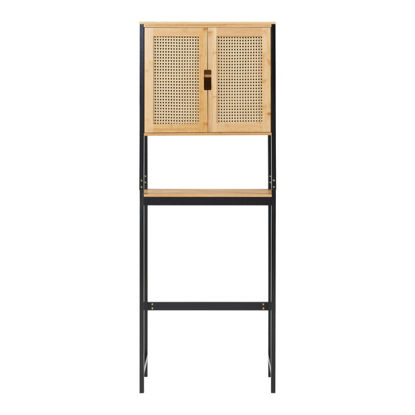 Meuble WC Tervola 172 x 63 x 27 cm noir naturel [en.casa] 