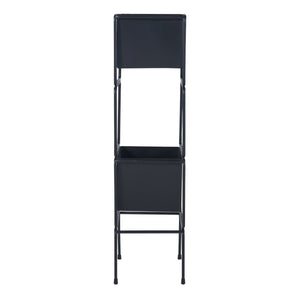 Ensemble de 2 porte-plantes Sveio noir [en.casa]