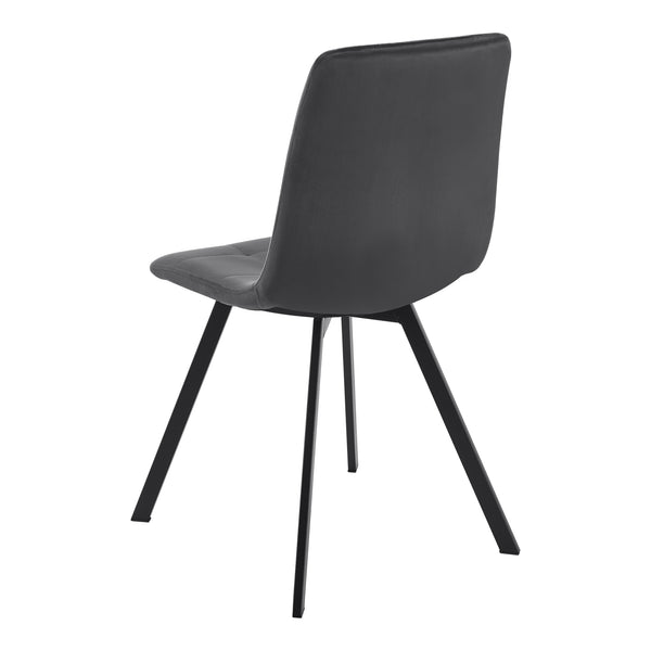 Lot de 4 chaises de salle à manger Lexnitz gris foncé noir [en.casa]