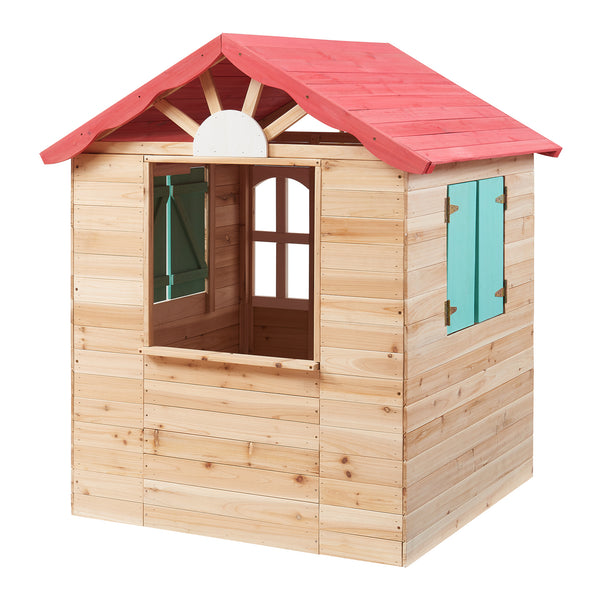 Cabane de jeu d'extérieur Lulä 130 x 115 x 101 cm bois de sapin casa.pro