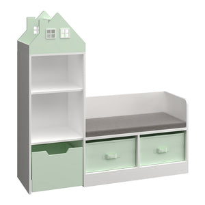 Kinderrek met zitbank Vipsali 100x99x30 cm [en.casa]