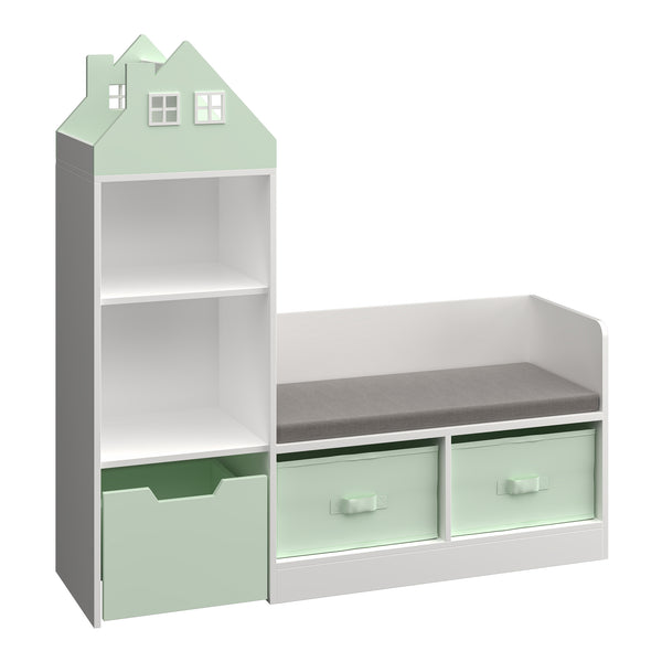 Kinderrek met zitbank Vipsali 100x99x30 cm [en.casa]