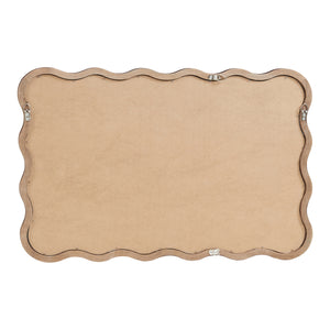 Wandspiegel Porloskid rechthoekig 90x60 cm donkerbruin [en.casa]