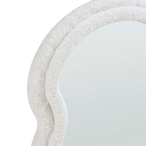 Wandspiegel Brummen rechthoekig 80x60 cm wit [en.casa]