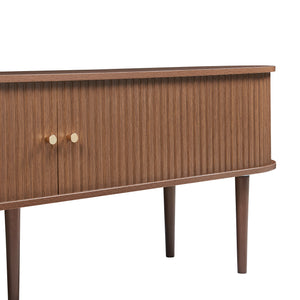 Meuble TV Mapia 166 x 40 x 55 cm effet noyer [en.casa]