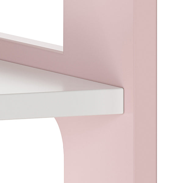 Portemanteau pour enfants Vestnes 114 x 77 x 30 cm rose / blanc [en.casa] 