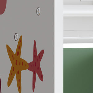 Étagère pour enfants Farusa 80 x 90 x 30 cm à motif Aqua Dream [en.casa] 