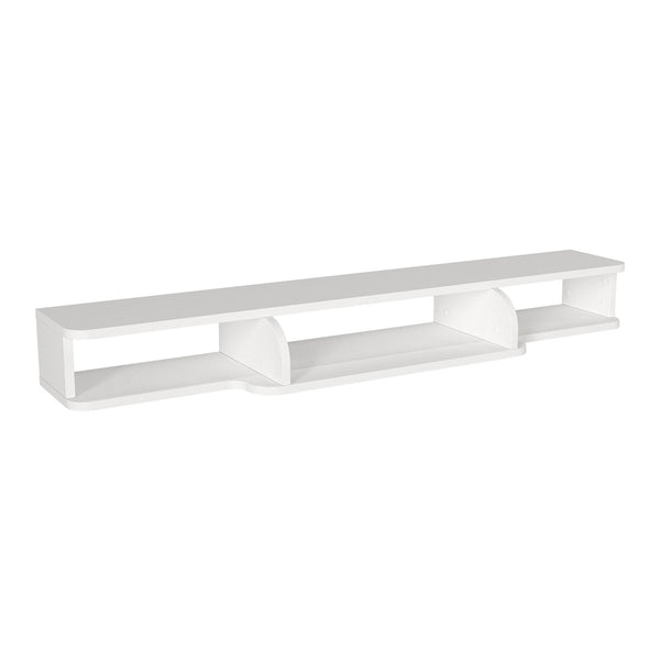 Meuble TV Aar mural 135 x 30 x 16 cm blanc [en.casa] 