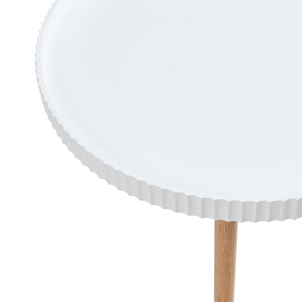 Table basse Bongard 45 x Ø 60 cm blanc [en.casa]