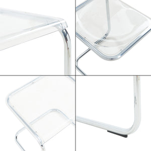 Table d'appoint Brosa 44 x 37 x 48 cm transparent [en.casa] 
