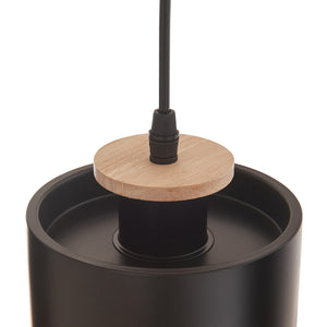Suspension Posdand 5 x E27 40 W Hauteur max 130 cm noir [lux.pro]