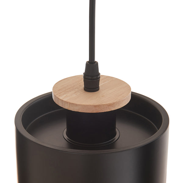 Suspension Posdand 5 x E27 40 W Hauteur max 130 cm noir [lux.pro]