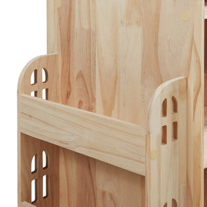 Kinderboekenkast Sanköre 122x64x43 cm naturel [en.casa]
