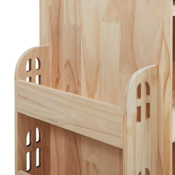 Kinderboekenkast Sanköre 122x64x43 cm naturel [en.casa]