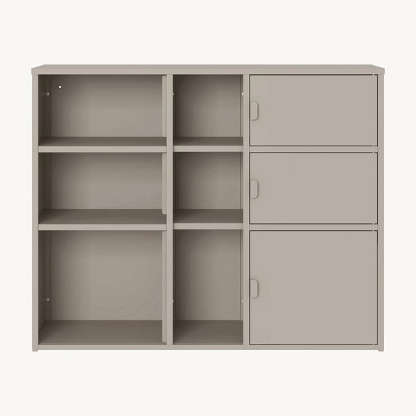 Archiefkast Kliri 81x100x32 cm camel [en.casa] 