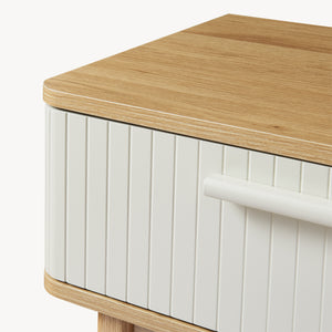 Table console Ferrersp 100 x 40 x 80 cm effet chêne / couleur sable [en.casa]