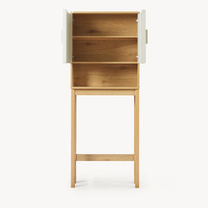 Meuble WC Ferrersp 160 x 63 x 20 cm effet chêne sable naturel [en.casa]