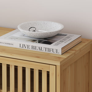 Armoire à chaussures Sirgerg 91 x 72 x 35 cm bambou naturel [en.casa]