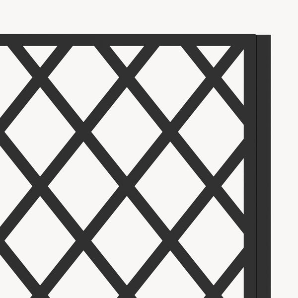 Cloison de séparation avec bac à fleurs Malja acier galvanisé 190 x 82 x 38 cm noir [casa.pro]