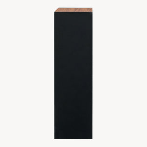 Boekenkast 'Trond' met 3 open vakken 80 x 30 x 23 cm Zwart/walnootlook