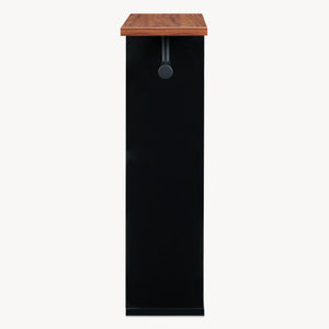 Porte-papier toilette Trond 60x40x16 cm Noir/Aspect noyer [en.casa]