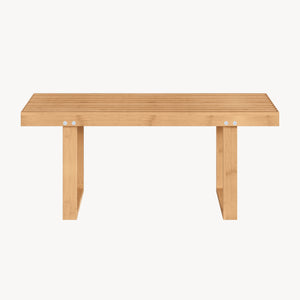 Zitbank Aarela 91x41x38 cm Bamboe [en.casa]