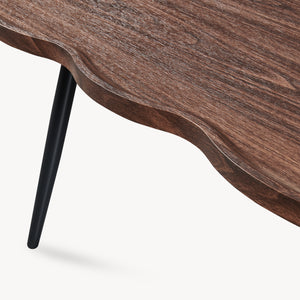 Table basse Ken 100 x 60 x 47 cm aspect noyer [en.casa]