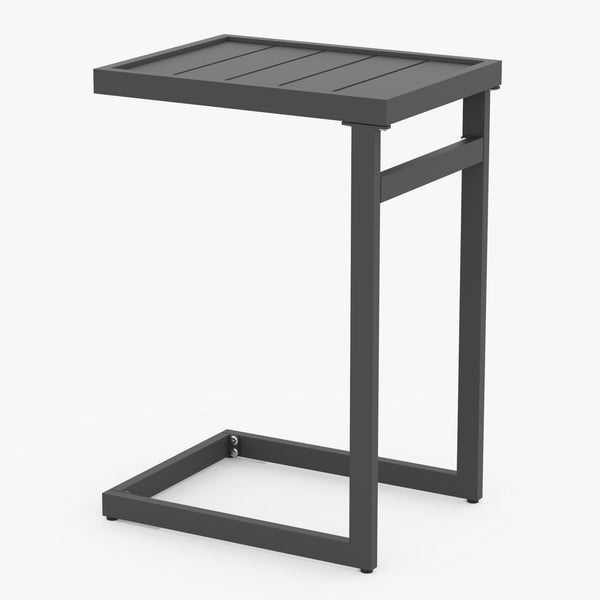 Table d'appoint d'extérieur Gaby acier 58x40x30 cm anthracite [casa.pro]
