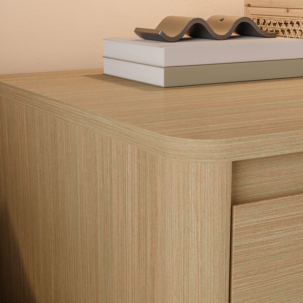 Lot de 2 tables de chevet Takranmaa 54 x 60 x 40 cm effet chêne [en.casa]