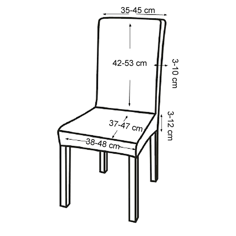 Croquis coté Housse de chaise protecteur de chaise élastique [neu.haus]