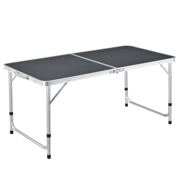 Table de Camping Pliable en Aluminium et MDF avec Hauteur Réglable Table de Jardin