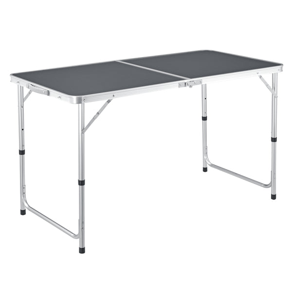 Table de Camping Pliable en Aluminium et MDF avec Hauteur Réglable Table de Jardin