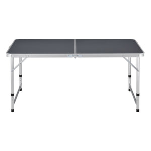 Table de Camping Pliable en Aluminium et MDF avec Hauteur Réglable Table de Jardin