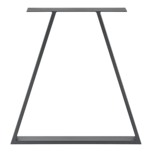 Set de 2 Pieds de Table Métal Noir ou Gris Acier Plusieurs Tailles [en.casa]
