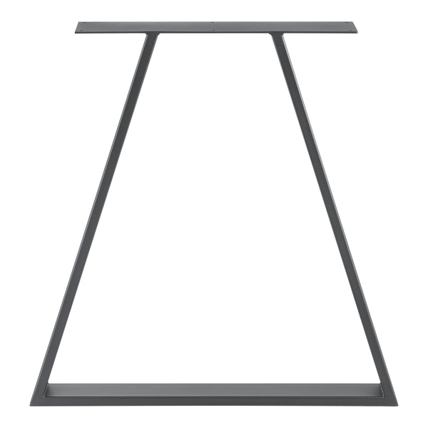 Set de 2 Pieds de Table Métal Noir ou Gris Acier Plusieurs Tailles [en.casa]