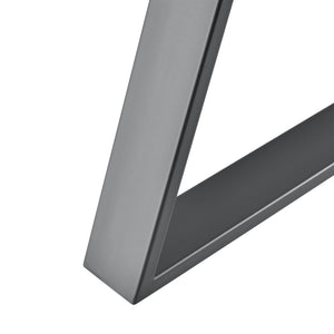 Set de 2 Pieds de Table Métal Noir ou Gris Acier Plusieurs Tailles [en.casa]