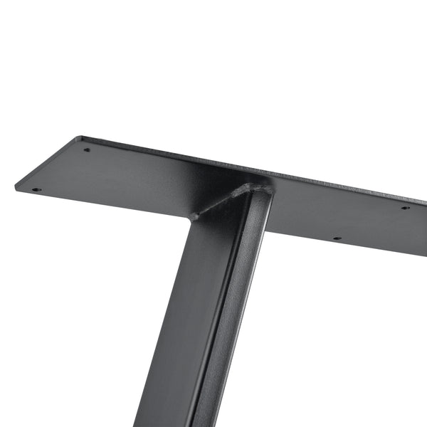Set de 2 Pieds de Table Métal Noir ou Gris Acier Plusieurs Tailles [en.casa]